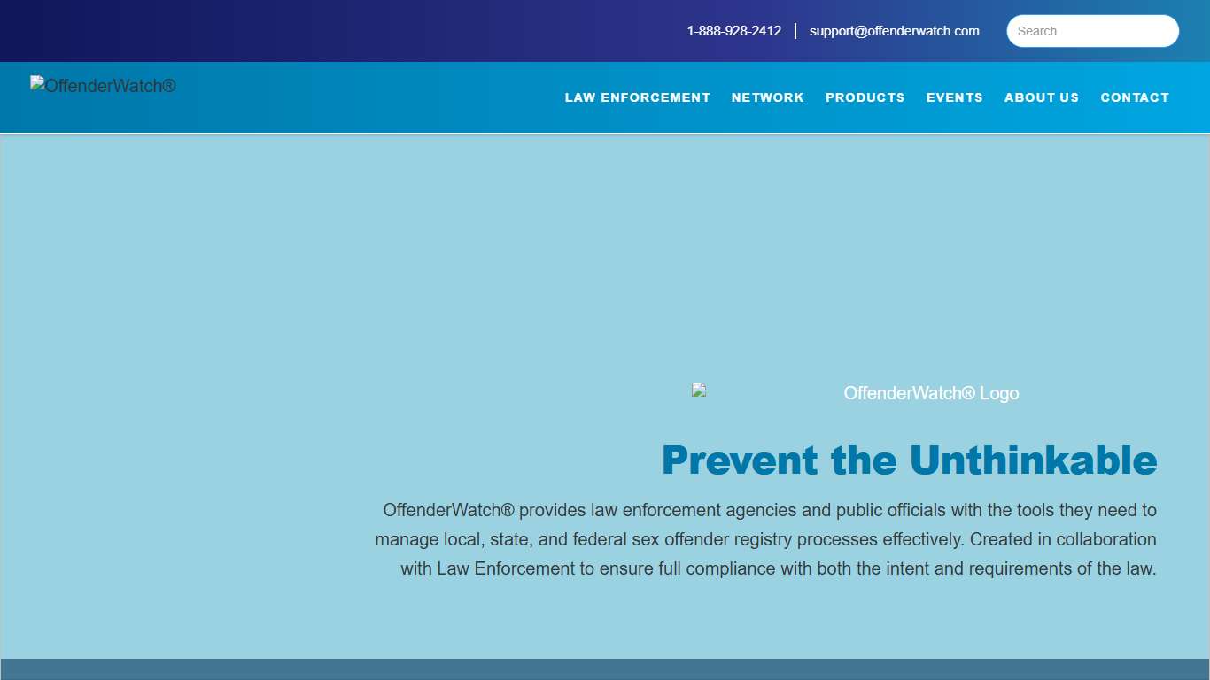 OffenderWatch Allowing Your Agency To Work Smarter, Together