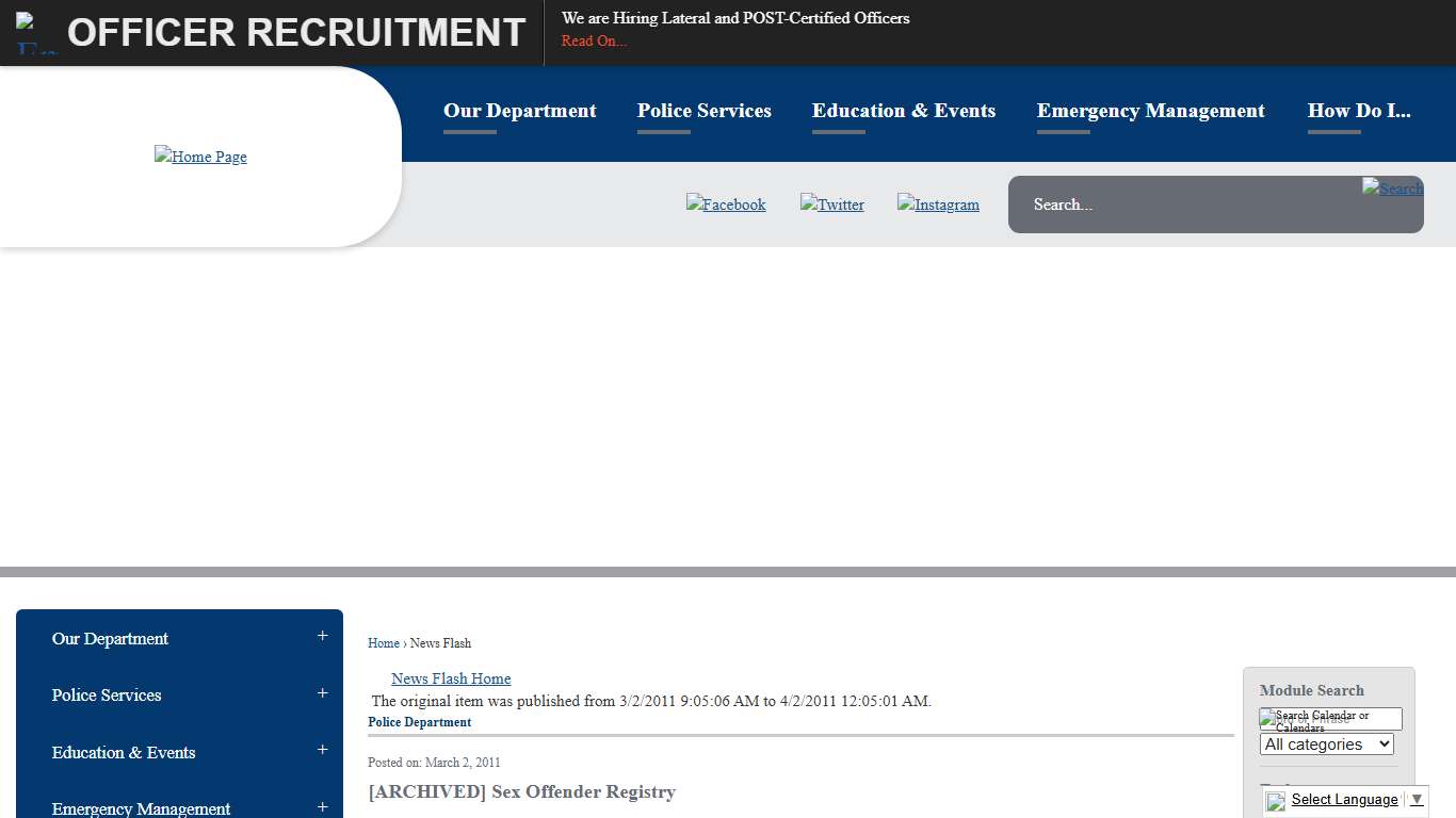 News Flash • Parker Police • CivicEngage